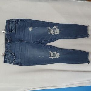 🏠 JUDY BLUE Los Angeles Skinny Fit Distressed Jeans Size 20W